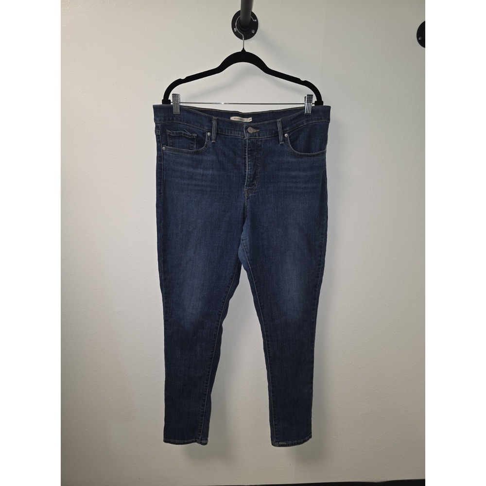 Levi's 311 Shaping Skinny Jeans Women's 34W x 30L Blue Denim Stretch Mid Rise
